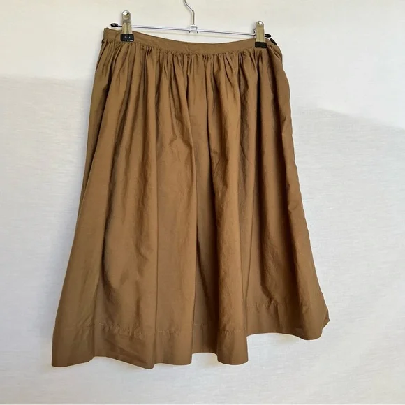 United Colors Of Benetton 100% Cotton Brown Full Skirt - Picture 2 of 9